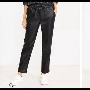 LOFT petite leather pants